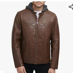 Men's Levi's faux leather jacket-XL